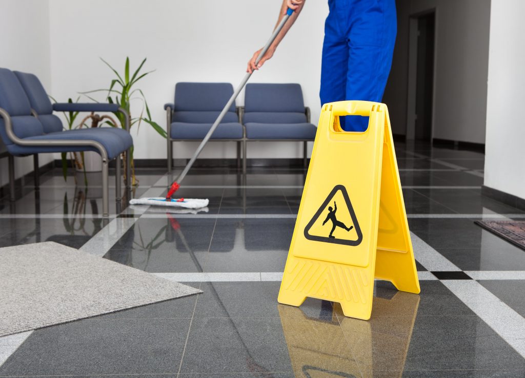 Floor Mopping with safety